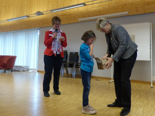 Siegerehrung zum Schätzspiel