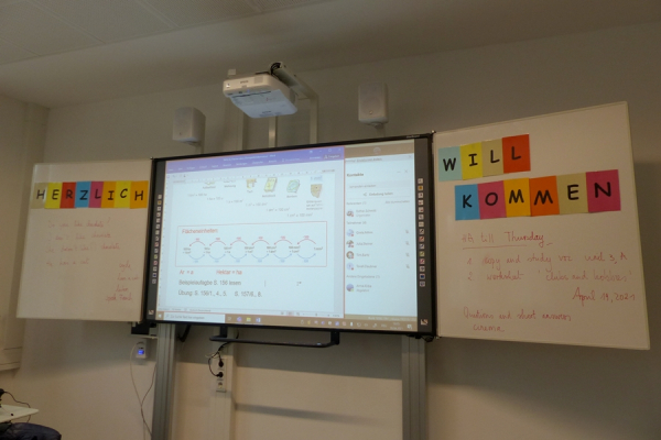 Standard in allen Räumen: elektronische Tafeln