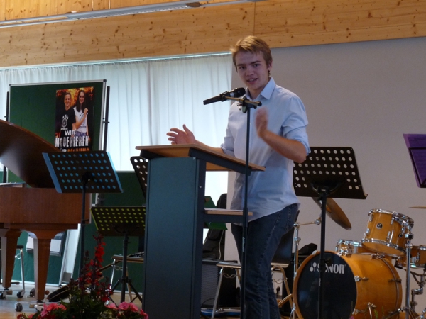 Schulsprecher Jakob Strehler