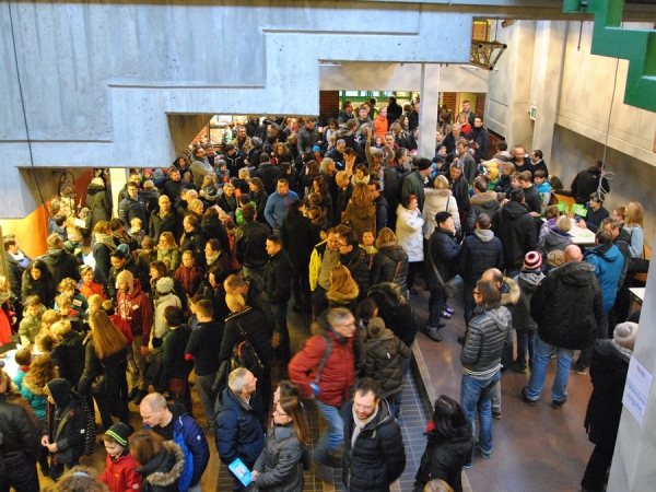 im Foyer: große Themen-Auswahl