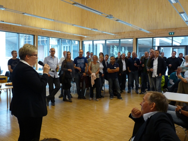 Begrüßung durch Schulleiterin Wölbern