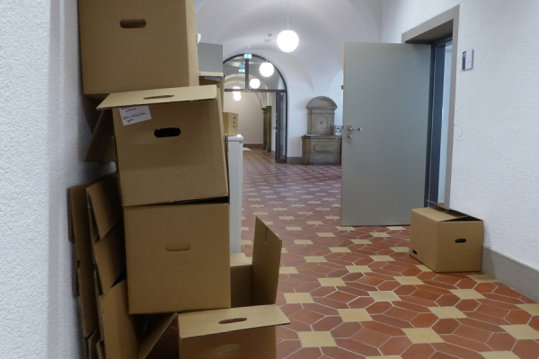 ein bisschen zu räumen gibt es noch...